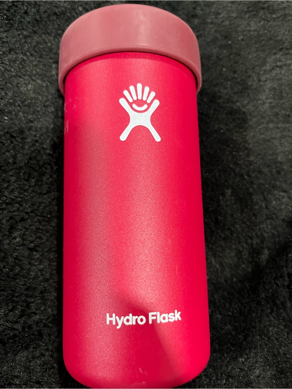 Hydro Flask 12 oz can cooler maroon/cranberry for slim cans